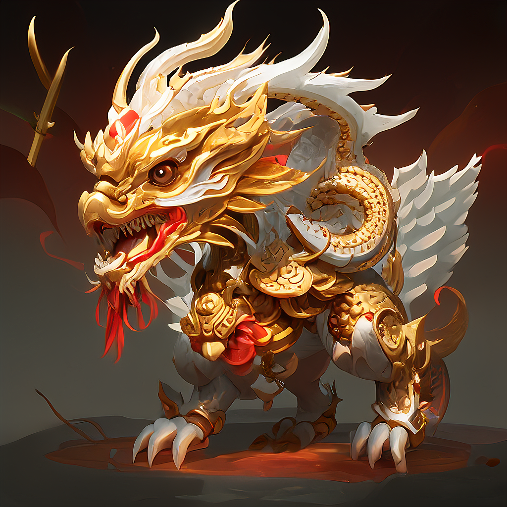 龙行龘龘，前程朤朤（图ZMzU5ODY2MTM2） - AI作品 - 站酷设计师芊艺ctrl沪原创素材 - 站酷ZCOOL