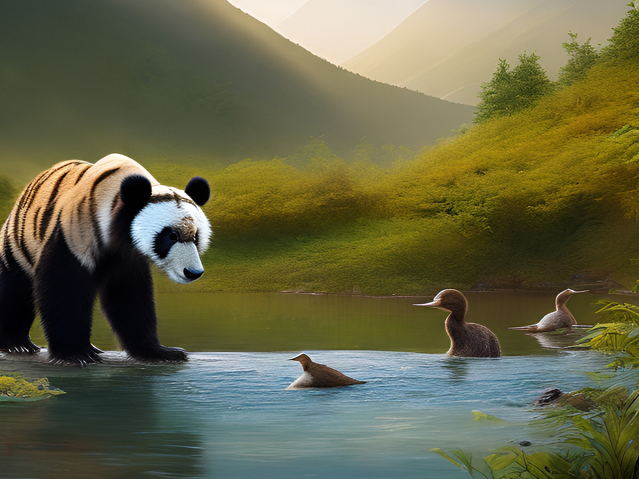 AI 人工智能生成 长白山地方特色 顶流动物园里的动物形象插画与故事分享（图ZMzcwNTUzMzg0） - 海报 - 站酷设计师未来之王原创素材 - 站酷ZCOOL