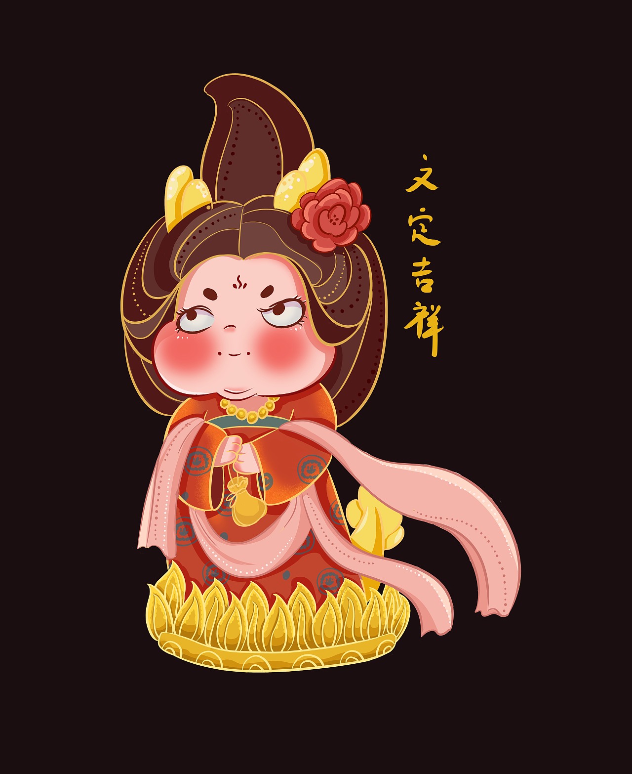 龙年ip 唐风小龙妹 瞪瞪（图ZMzUxMzI0MDQ0） - IP形象 - 站酷设计师米山有鱼mi原创素材 - 站酷ZCOOL