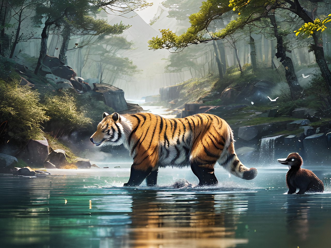 AI 人工智能生成 长白山地方特色 顶流动物园里的动物形象插画与故事分享（图ZMzcwNTUzNDc2） - 海报 - 站酷设计师未来之王原创素材 - 站酷ZCOOL