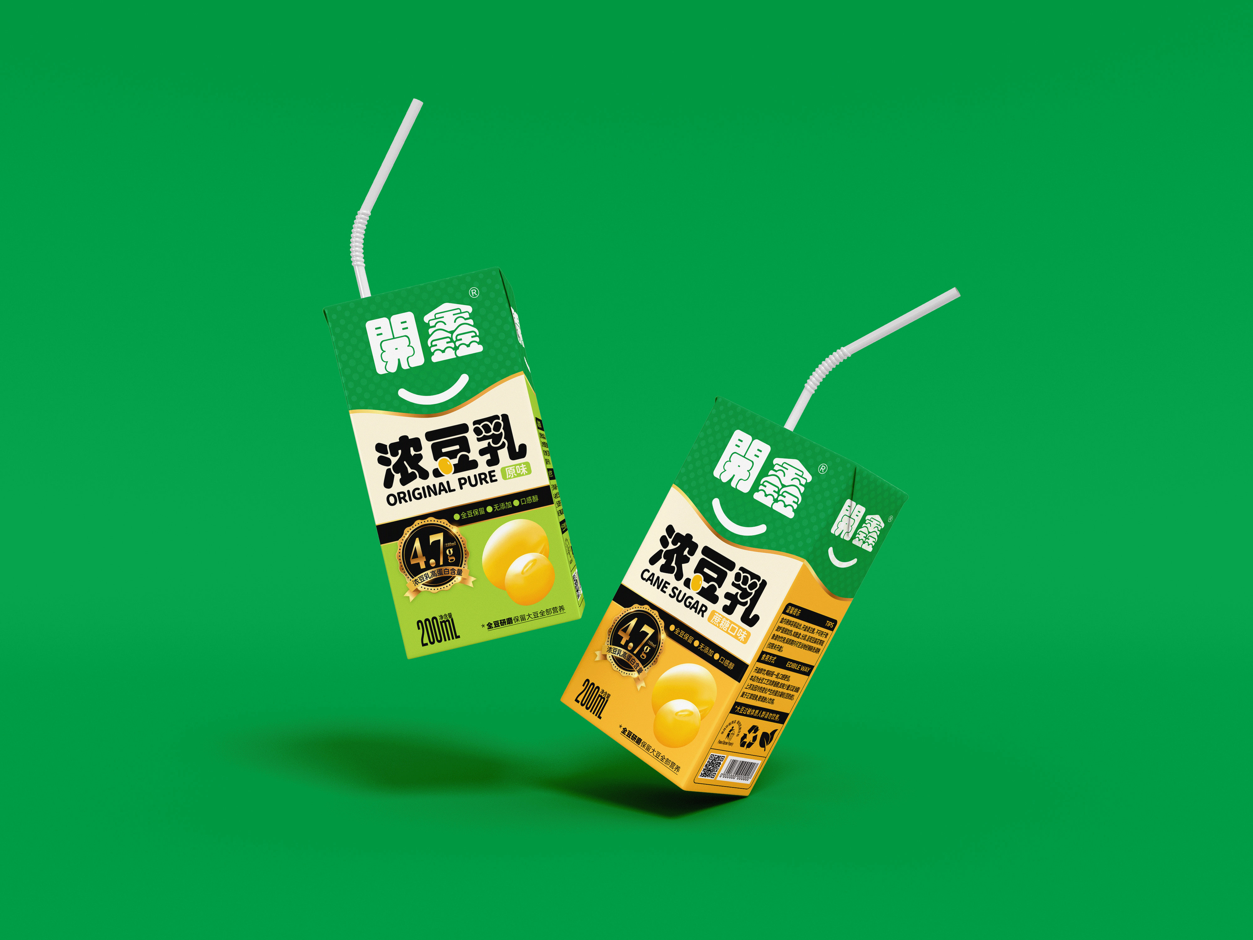 “豆”选開鑫☉“豆”是好豆 | 開鑫浓豆乳包装设计(图ZMzUyMTgyNzYw) - 包装 - 站酷设计师sunnytina001原创素材 - 站酷ZCOOL