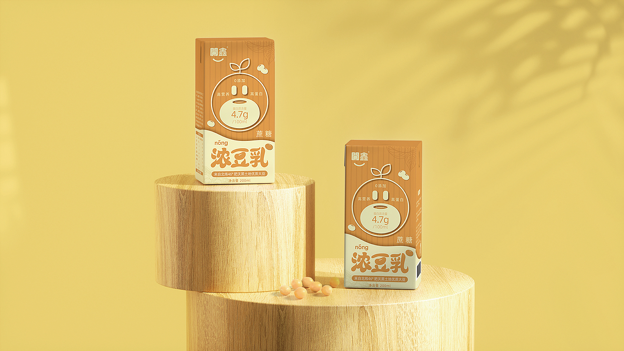 開鑫浓豆乳包装设计