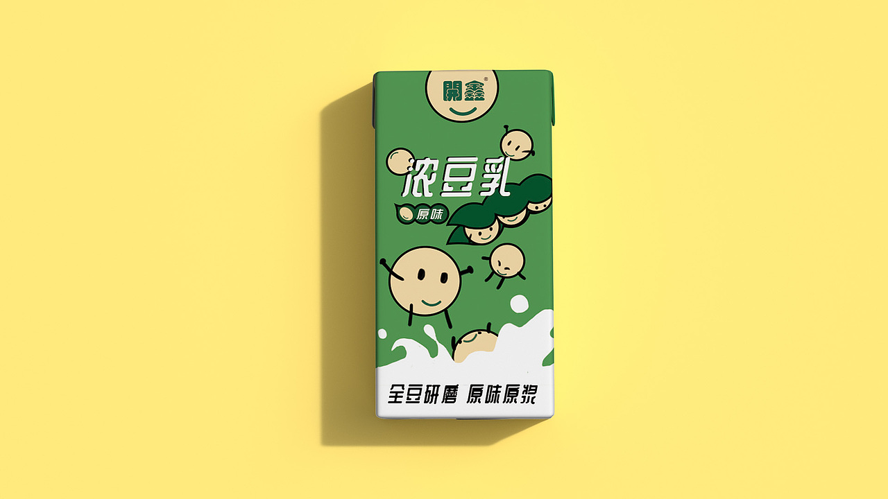 开鑫浓豆乳包装设计（图ZMzUyMzYzOTAw） - 包装 - 站酷设计师芜菁Janna原创素材 - 站酷ZCOOL