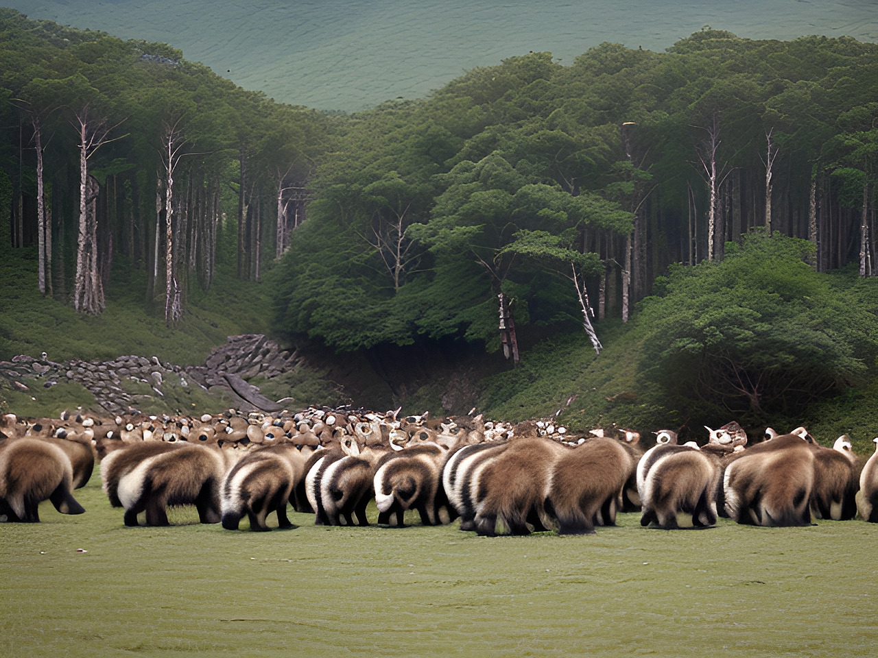 AI 人工智能生成 长白山地方特色 顶流动物园里的动物形象插画与故事分享（图ZMzcwNTUzMzMy） - 海报 - 站酷设计师未来之王原创素材 - 站酷ZCOOL