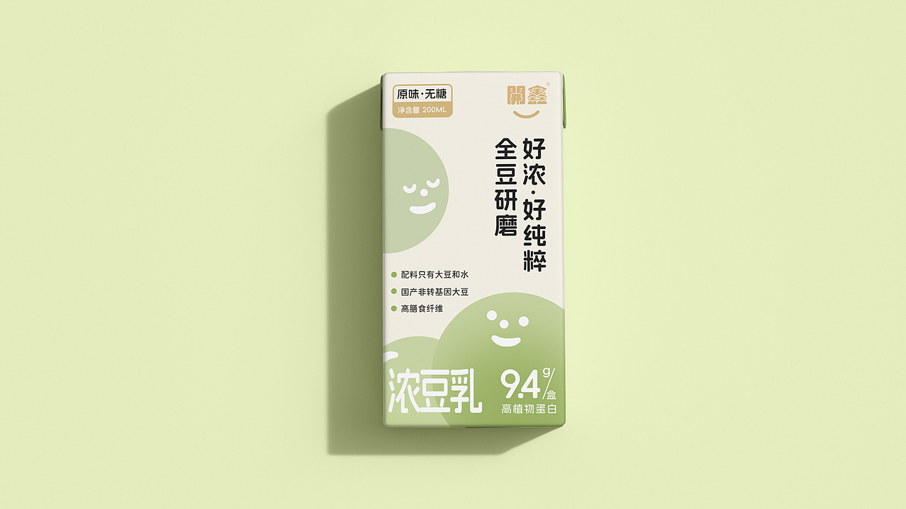 開鑫浓豆乳包装设计丨全豆研磨 浓豆乳(图ZMzUyNDA4NjI4) - 包装 - 站酷设计师走走停停的马拉松原创素材 - 站酷ZCOOL