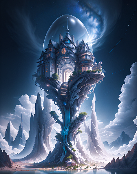 《三體·樹屋建筑》（圖ZMzU1OTQyNjAw） - 其他空間 - 站酷設計師CheersArt原創(chuàng)素材 - 站酷ZCOOL