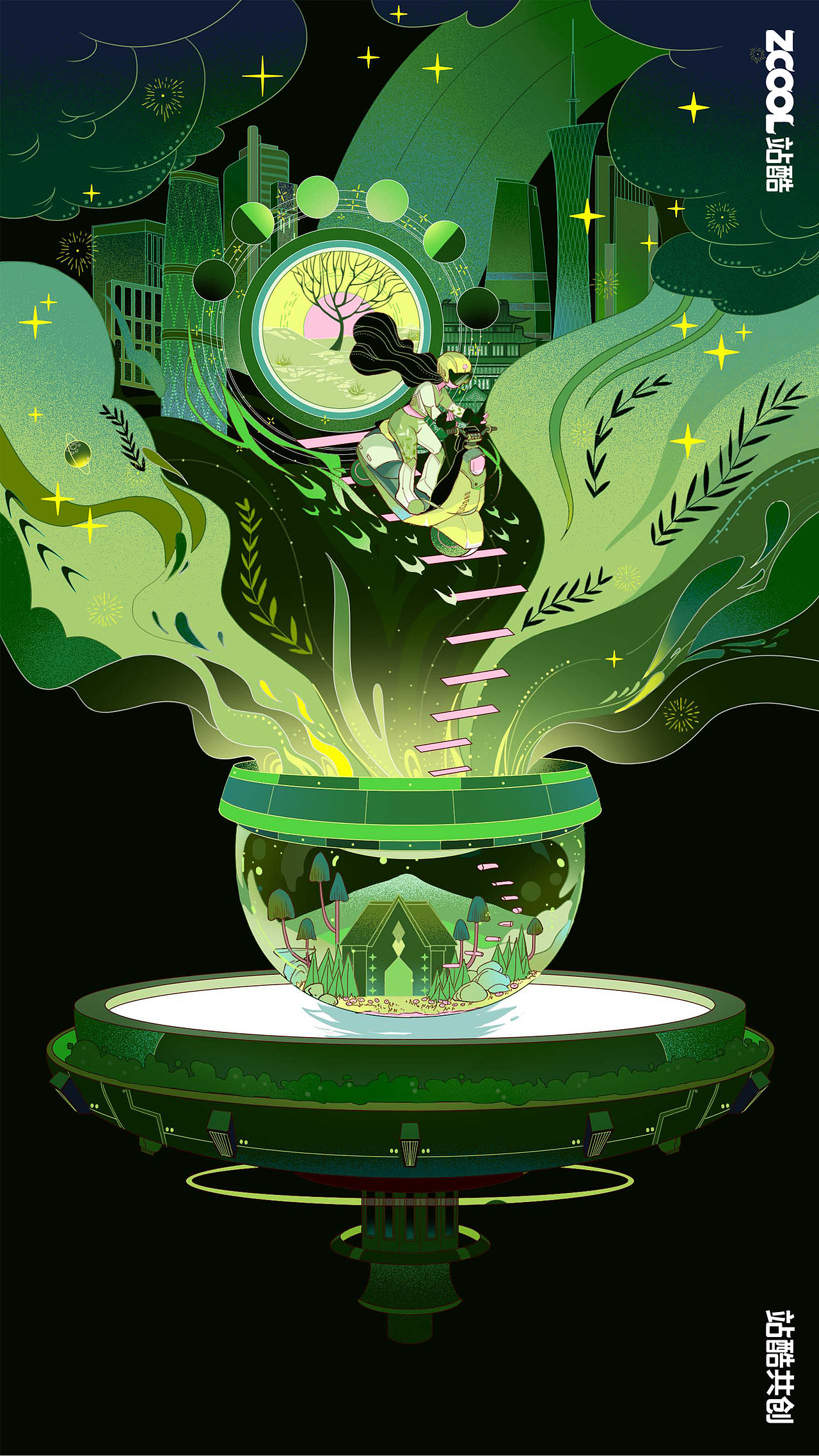 踏春而行，绿意生活（图ZMzY3NjU2MDc2） - 宣传物料 - 站酷设计师冬鹅r原创素材 - 站酷ZCOOL