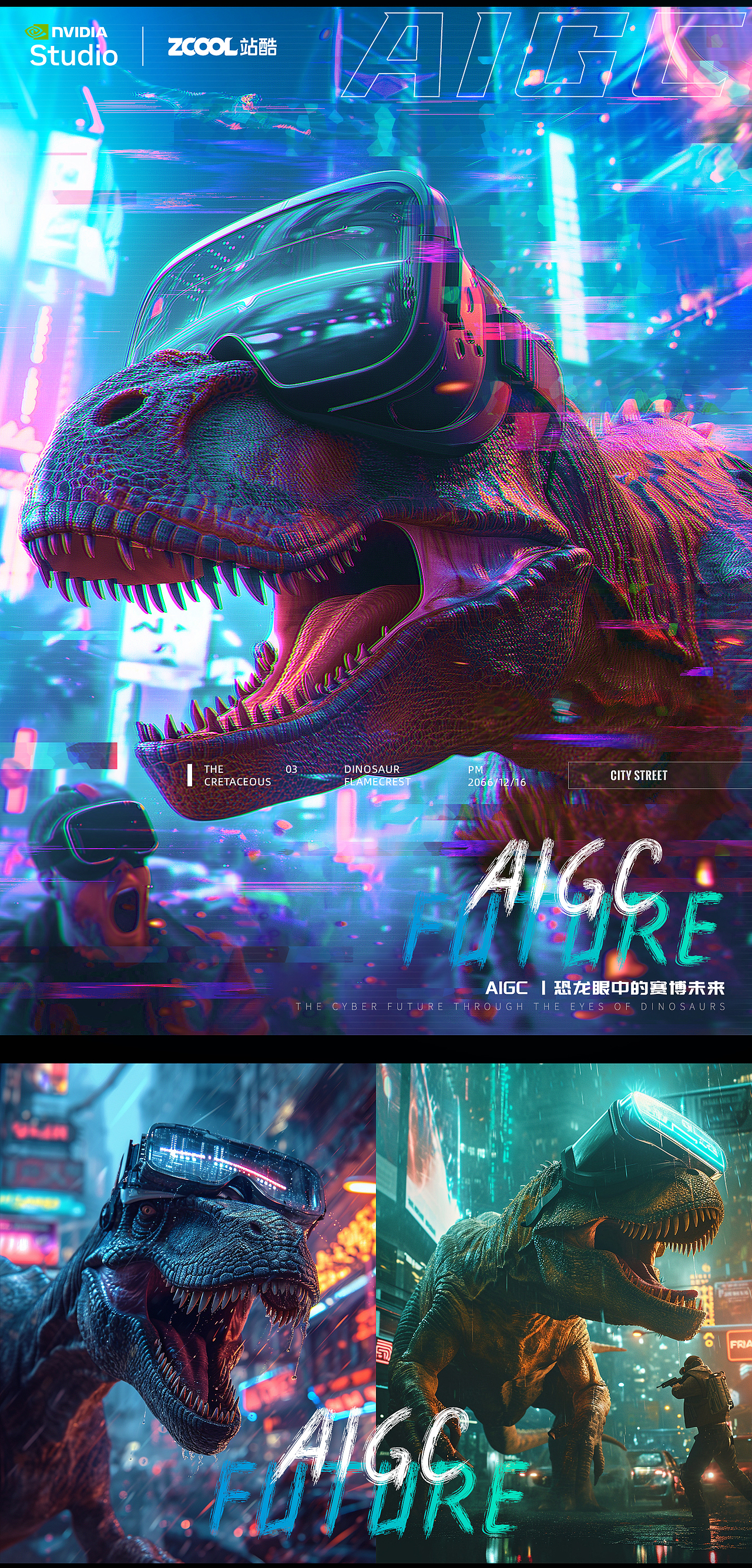 AIGC | 恐龙眼中的赛博未来