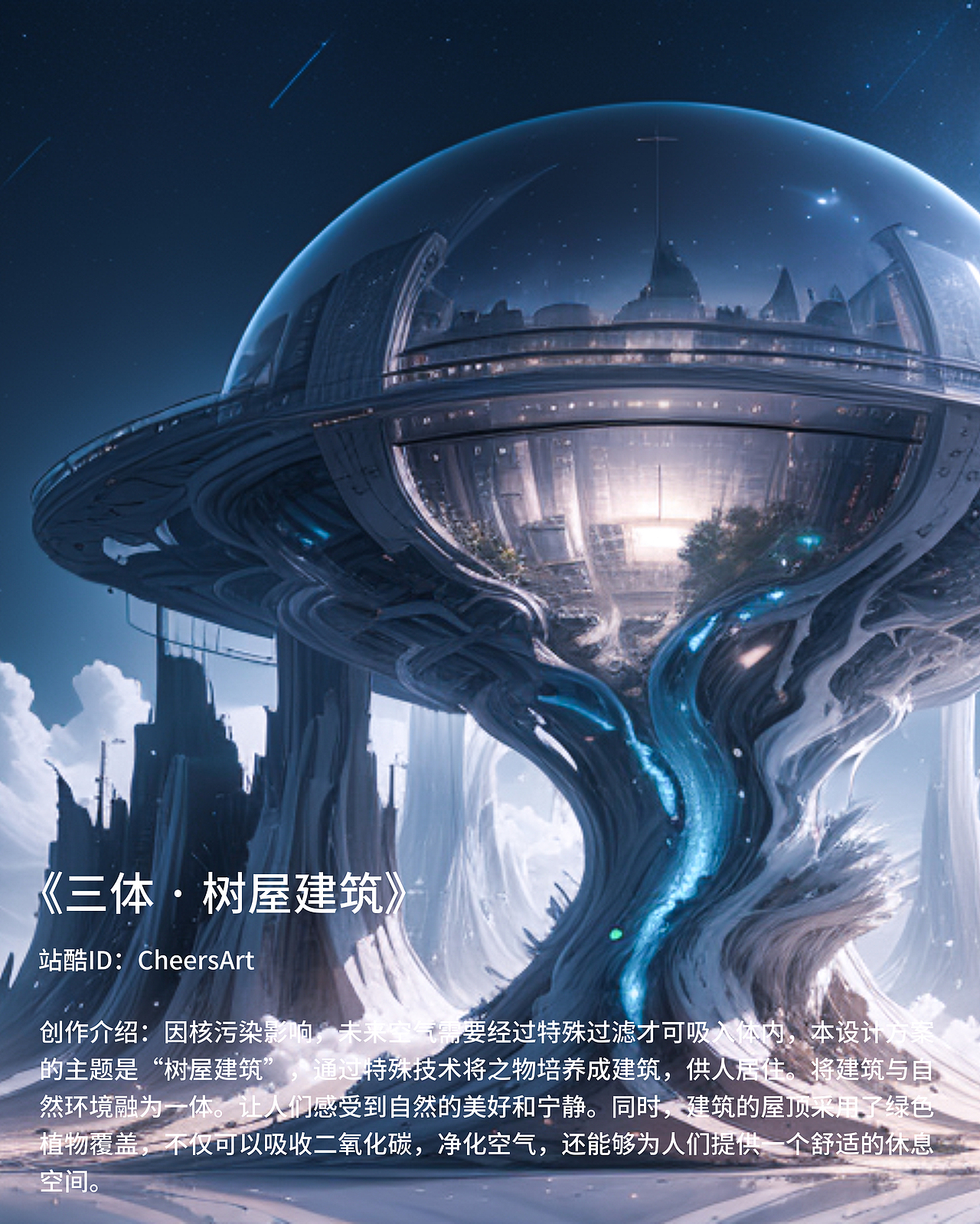 《三體·樹屋建筑》（圖ZMzU1OTQyNTg4） - 其他空間 - 站酷設計師CheersArt原創(chuàng)素材 - 站酷ZCOOL