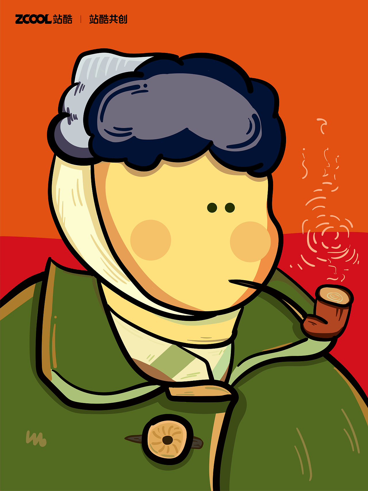 世界名画100——二改创作（图ZMzQzMzkyNTk2） - 艺术插画 - 站酷设计师野生小胖原创素材 - 站酷ZCOOL