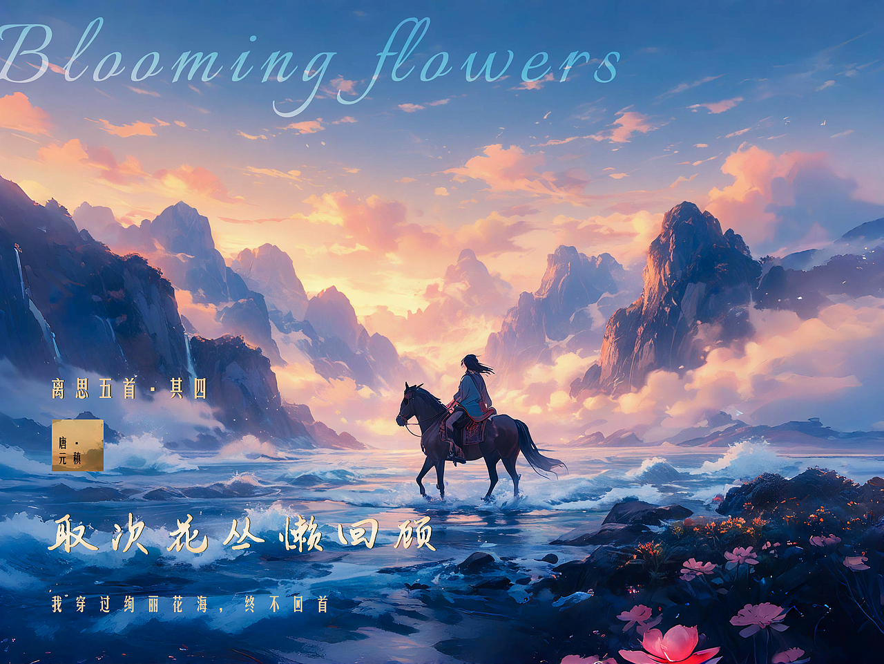 离思五首·其四（图ZMzYzODM1NDA4） - AI作品 - 站酷设计师嗨_涛声原创素材 - 站酷ZCOOL