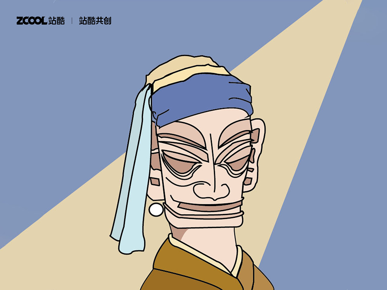 名画三星堆（图ZMzQzOTE0MTcy） - 艺术插画 - 站酷设计师糯米团子花枝丸原创素材 - 站酷ZCOOL