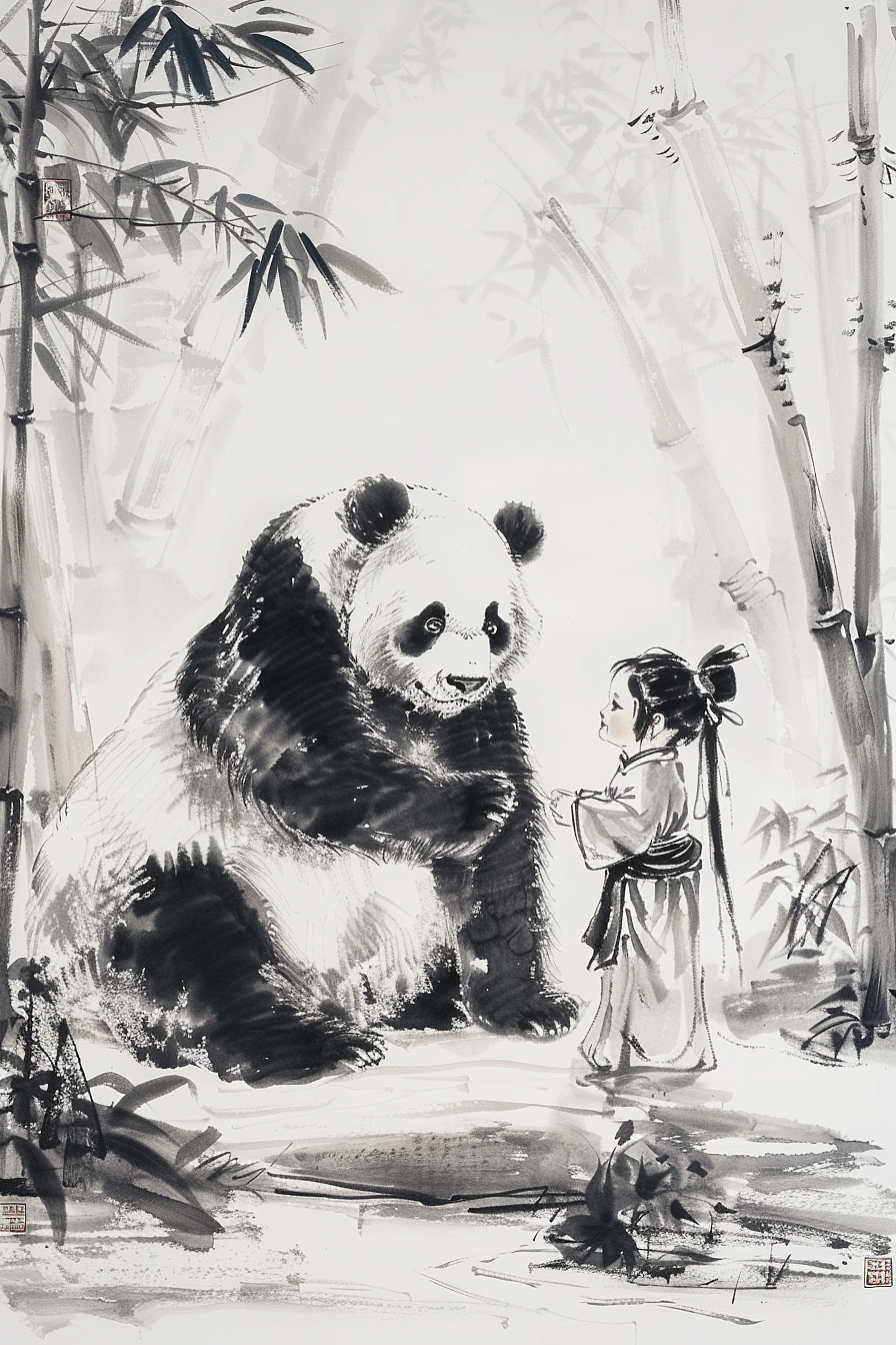 大熊猫（图ZMzYzNjQ0NDEy） - AI作品 - 站酷设计师UE59周爱祥原创素材 - 站酷ZCOOL