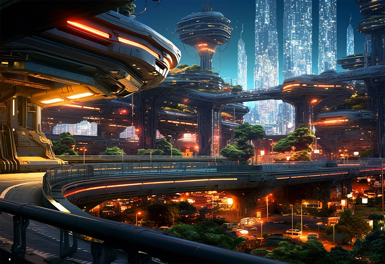 未来科技城市（图ZMzU0ODAwMjAw） - 其他空间 - 站酷设计师ANXIAOYAO9981原创素材 - 站酷ZCOOL