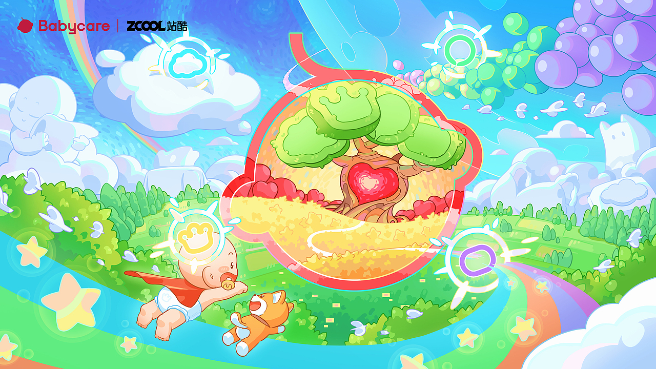 Babycare-为爱的世界（图ZMzU0MjU3OTI0） - 海报 - 站酷设计师邝老原创素材 - 站酷ZCOOL