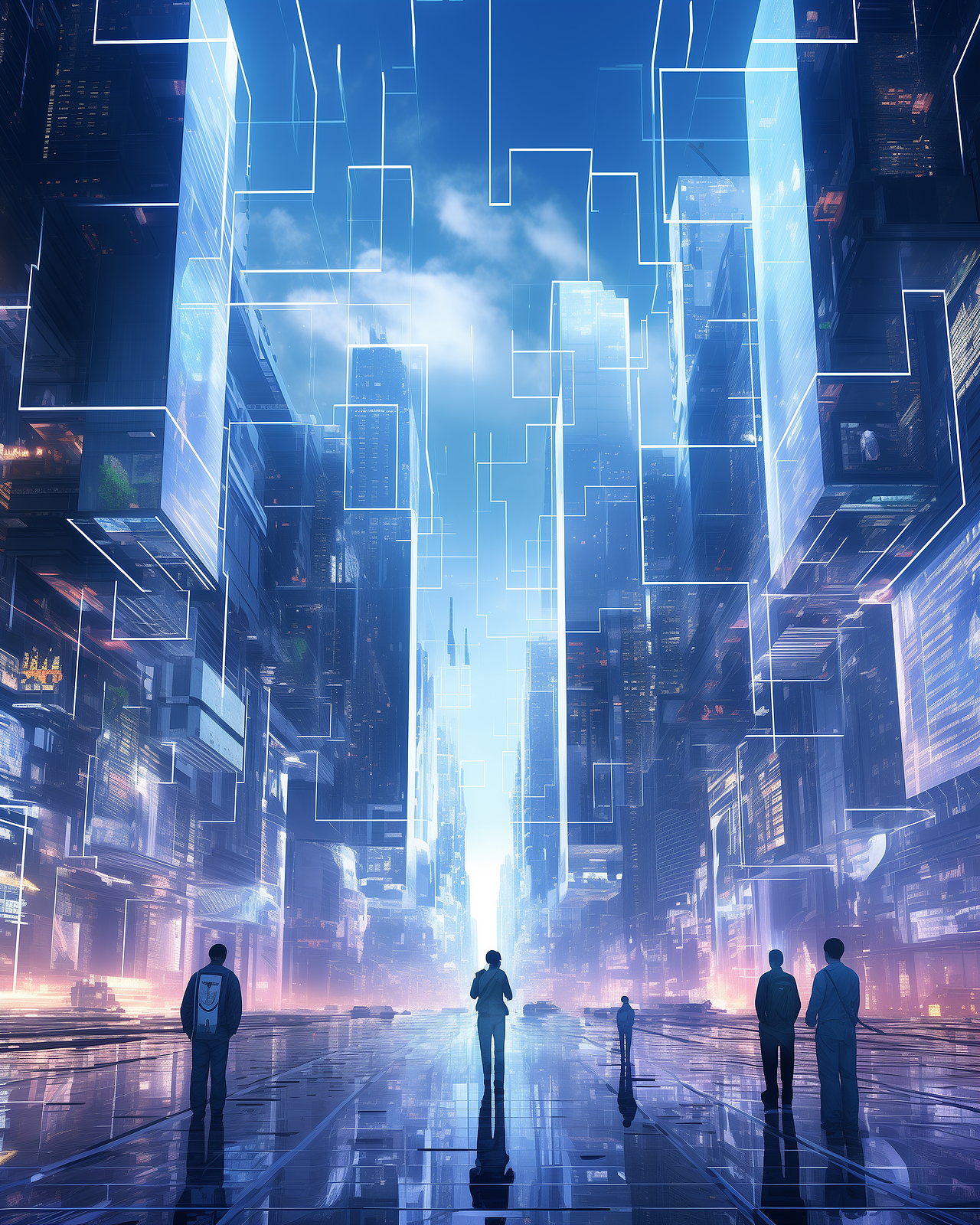 AI创作-未来建筑，赛博朋克风（图ZMzU1MDEzMTA4） - 其他空间 - 站酷设计师圆末原创素材 - 站酷ZCOOL
