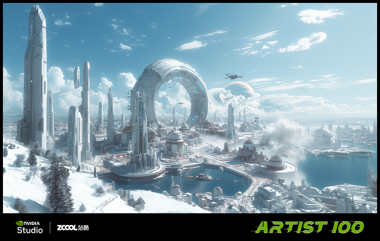 未来之城（图ZMzY3ODE2Njgw） - AI作品 - 站酷设计师Laoyaomomo原创素材 - 站酷ZCOOL