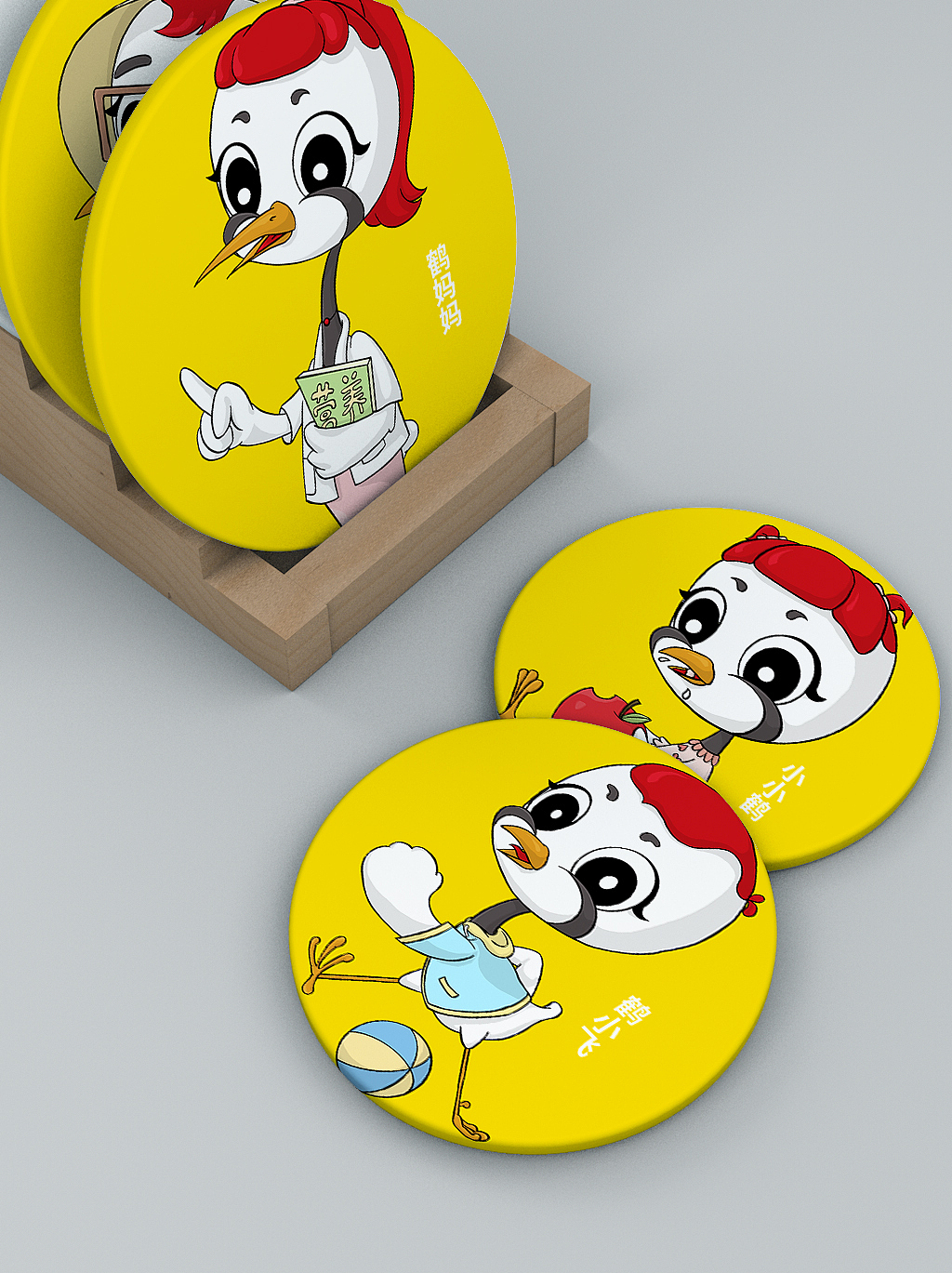 飛鶴家族IP形象設(shè)計（圖ZMzM4NDU4Mzg0） - IP形象 - 站酷設(shè)計師sunny科研插畫原創(chuàng)素材 - 站酷ZCOOL