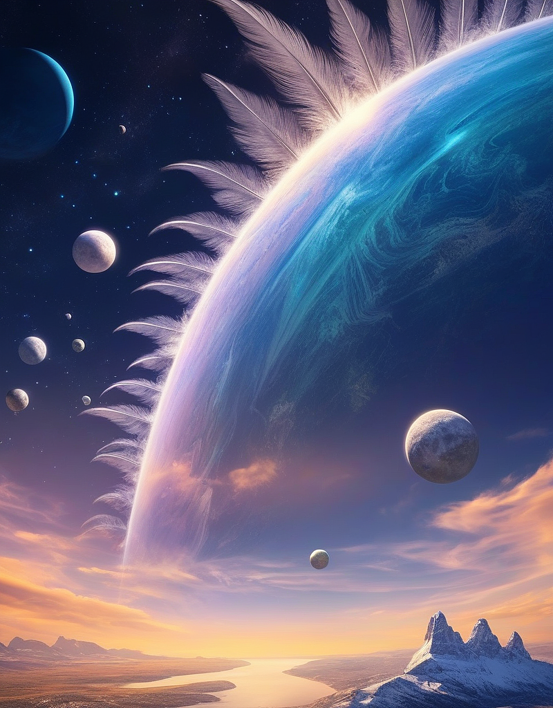 未来星球，我们的家（图ZMzU1NjkyMzgw） - AI作品 - 站酷设计师爱吃汤圆的肥猫原创素材 - 站酷ZCOOL