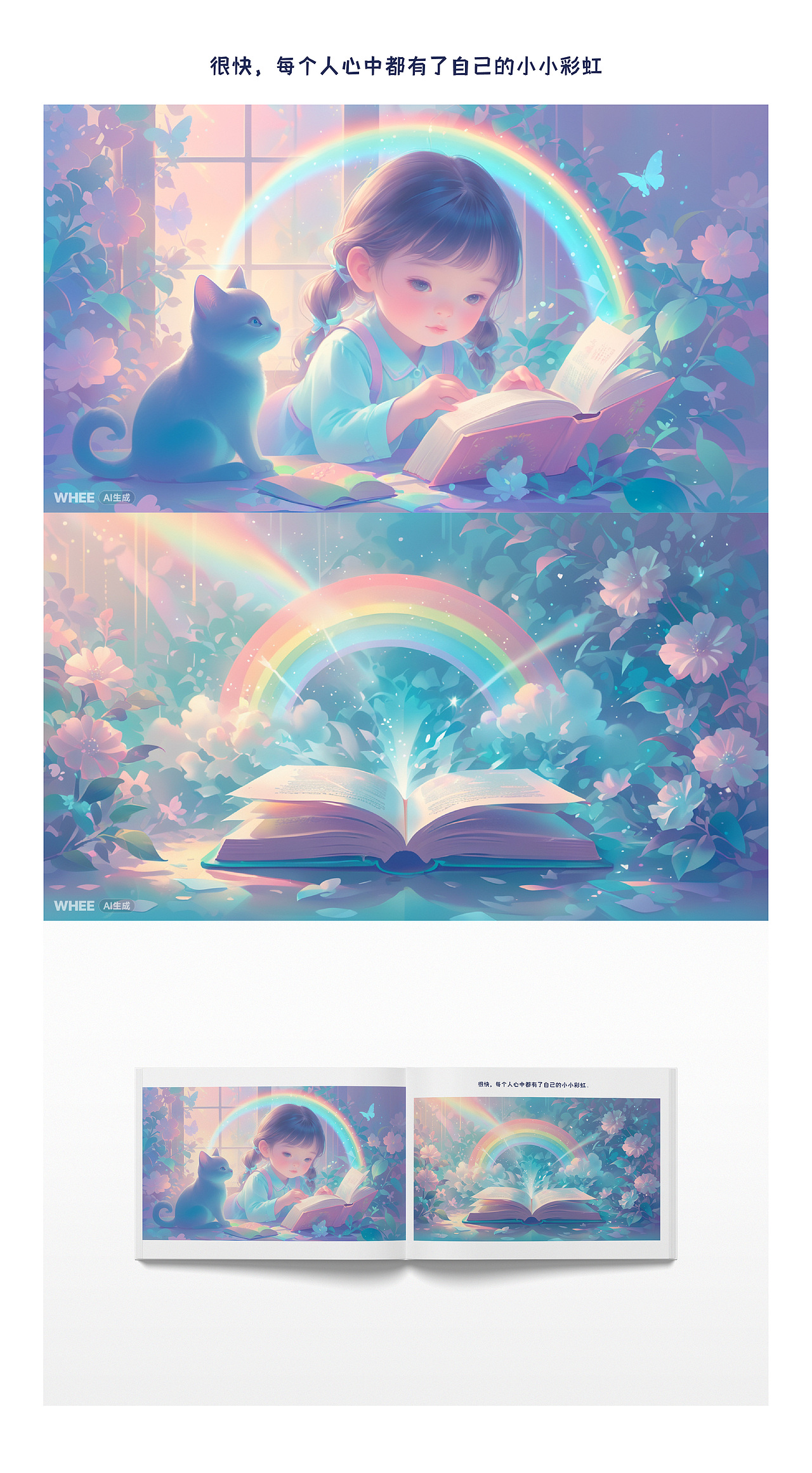 AI儿童绘本|彩虹之上