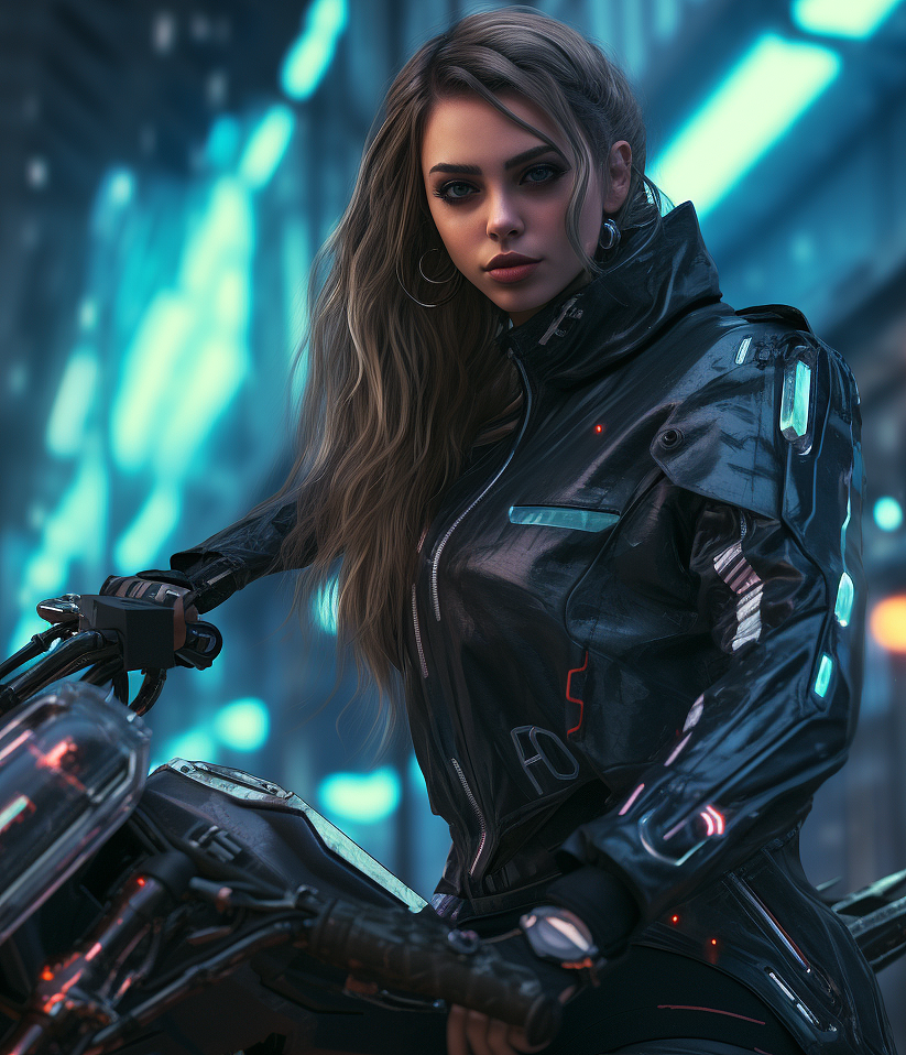 未来感机车街道