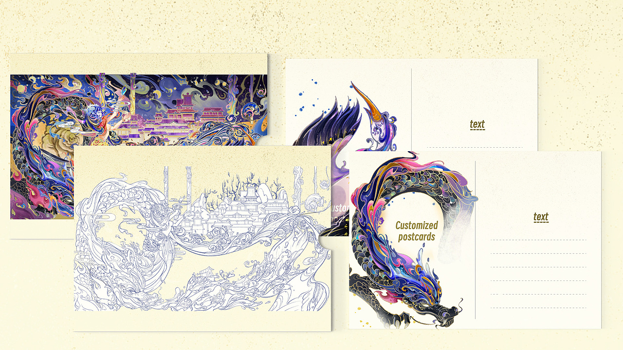 长治风物文创插画-女娲补天（图ZMzYyNDA5NzM2） - 其他 - 站酷设计师西豆Xido原创素材 - 站酷ZCOOL