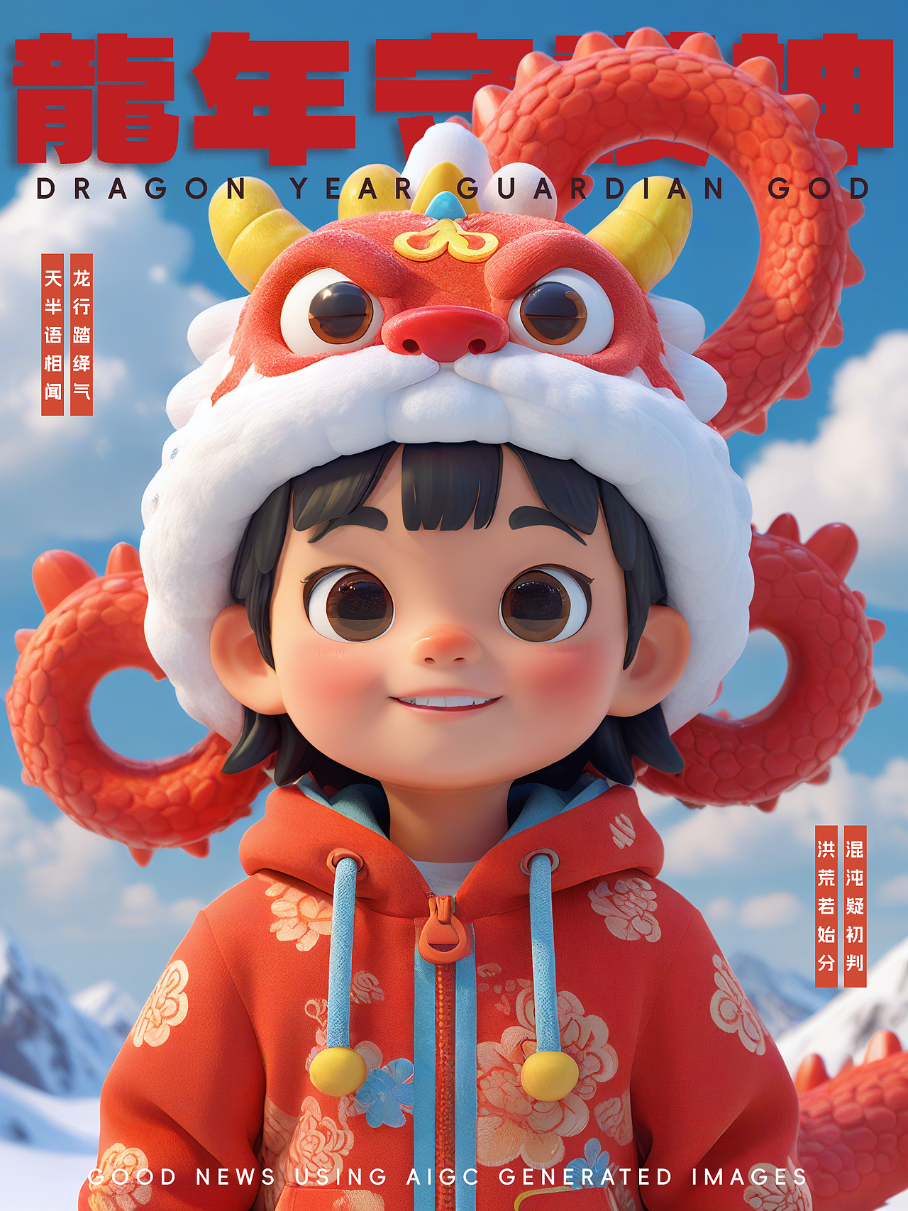 用WHEE生成的超可爱的龙年守护神~（图ZMzU5NDAzODQ4） - AI作品 - 站酷设计师好消息哇原创素材 - 站酷ZCOOL