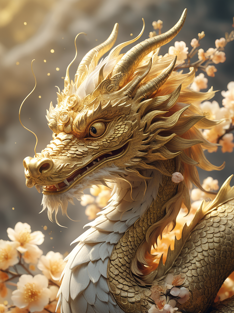 2024，金龙祥瑞！（图ZMzU5NjYxNjM2） - AI作品 - 站酷设计师假如天空没有颜色原创素材 - 站酷ZCOOL