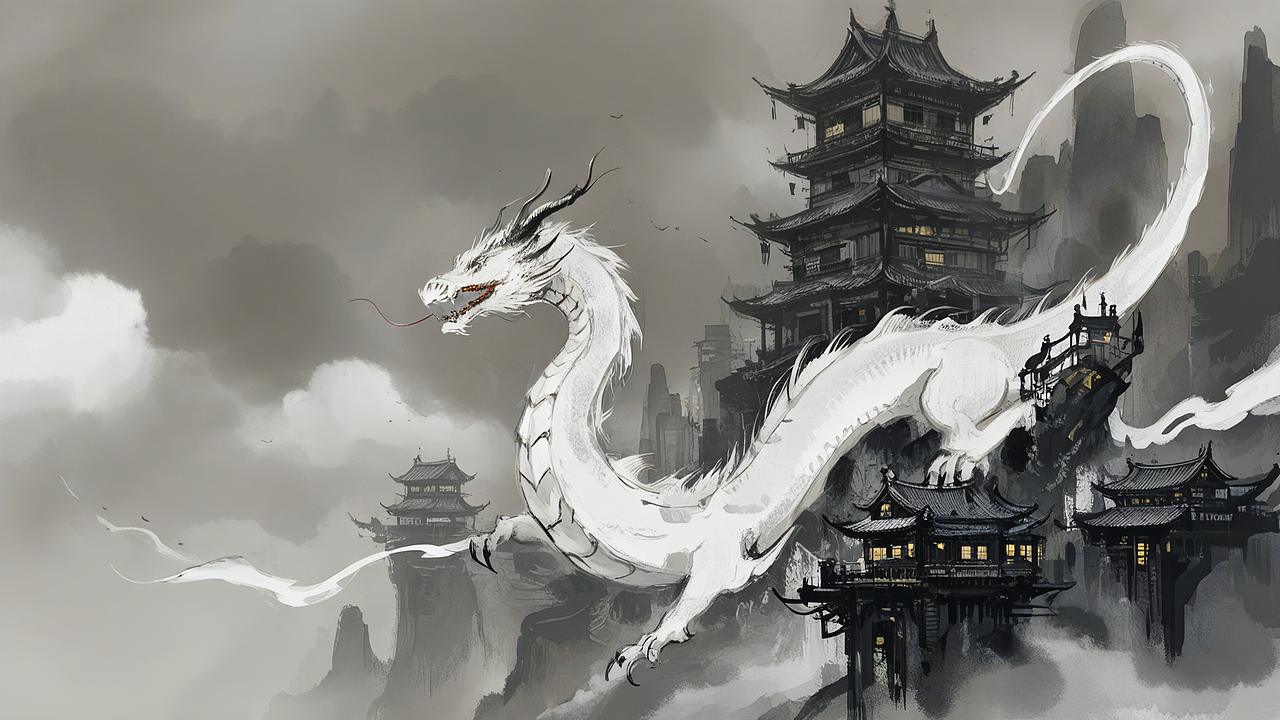 《我的龙年AI守护神——善恶双生》（图ZMzU4NjE4MjI4） - AI作品 - 站酷设计师炸毛巫婆原创素材 - 站酷ZCOOL