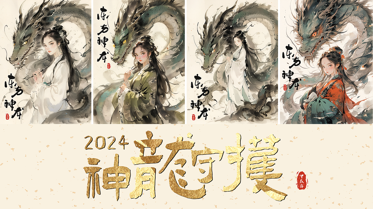 神龙守护-东方神龙（图ZMzYwNTg4NDU2） - AI作品 - 站酷设计师设计师Holly原创素材 - 站酷ZCOOL
