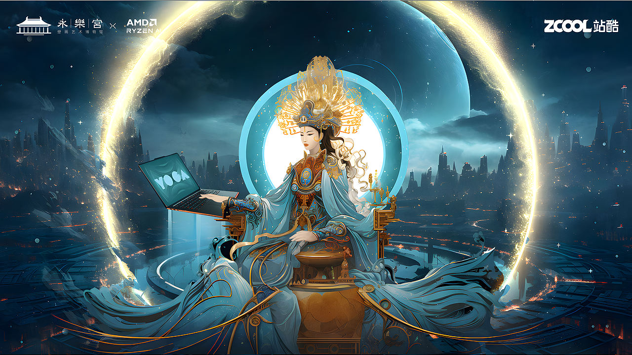 西王母的数字王国（图ZMzU3NzcxNTY4） - AI作品 - 站酷设计师bigrabbit000原创素材 - 站酷ZCOOL