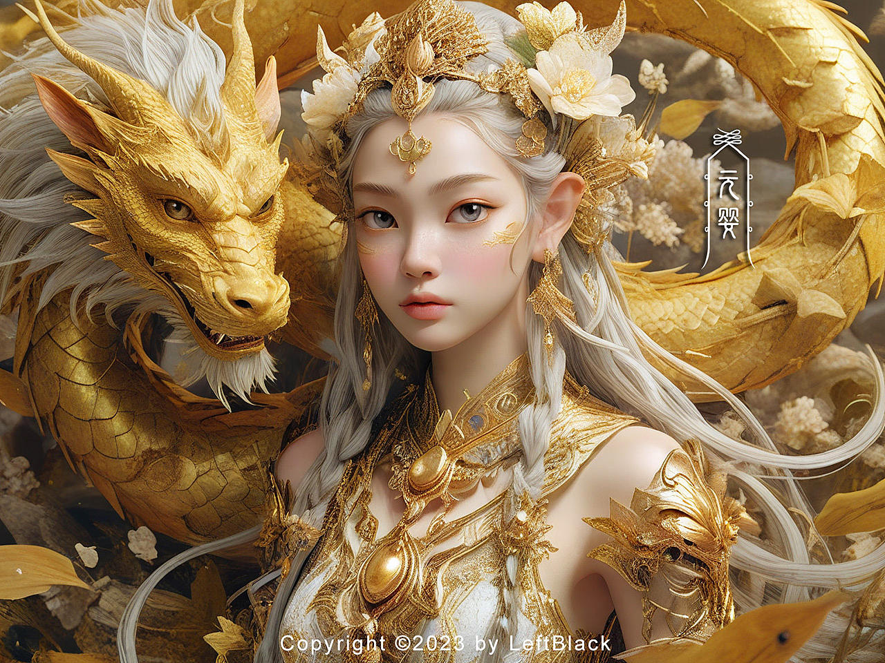 灵龙女修(图ZMzU5NTg1MTA0) - AI作品 - 站酷设计师LeftB原创素材 - 站酷ZCOOL