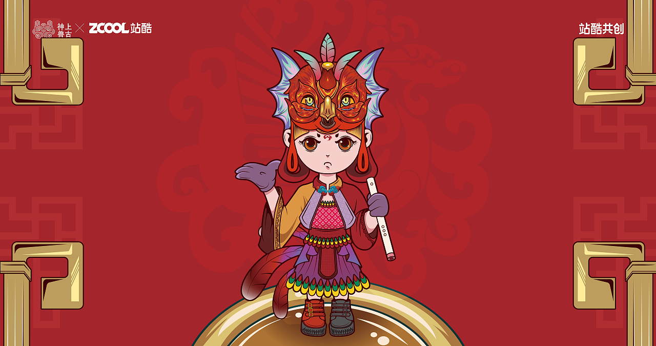 神兽-凤凰（图ZMzUyMDM1ODA0） - IP形象 - 站酷设计师暴力鸟SUPER原创素材 - 站酷ZCOOL