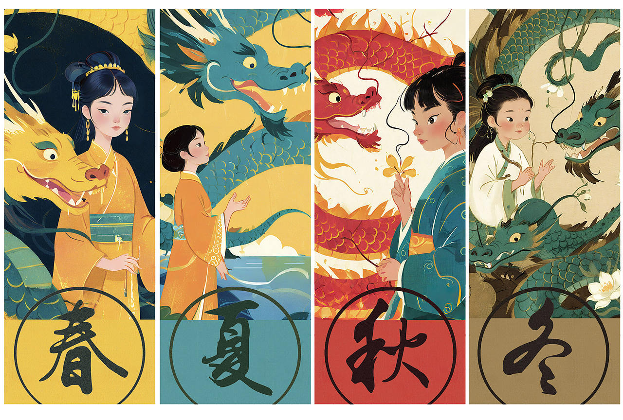 WHEE化身神龙守护你2024年的春夏秋冬（图ZMzYwMjI3Njg4） - AI作品 - 站酷设计师WiKi的宝藏原创素材 - 站酷ZCOOL