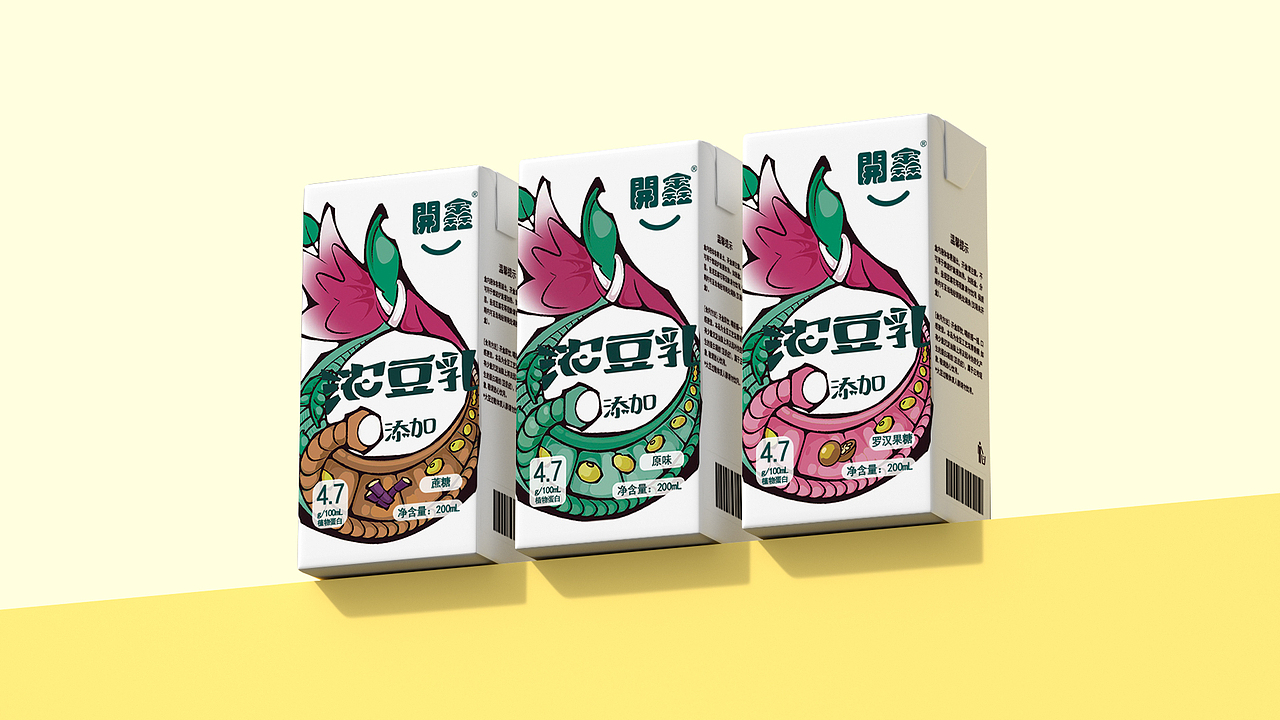 開鑫浓豆乳包装设计