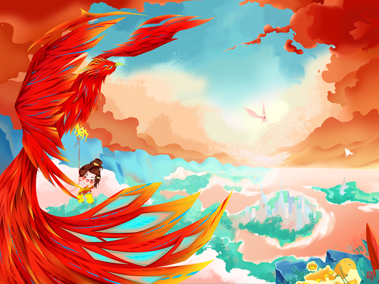 带你上天（图ZMzQ5NjA5OTgw） - IP形象 - 站酷设计师蓝色的问原创素材 - 站酷ZCOOL