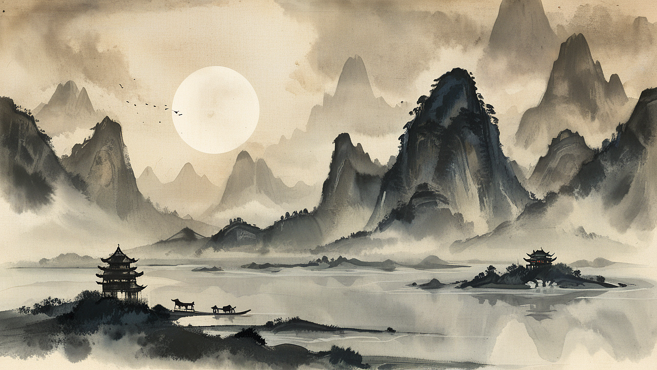 富春至嚴(yán)陵山水甚佳（圖ZMzY0MjExNzky） - AI作品 - 站酷設(shè)計(jì)師葉貓丶原創(chuàng)素材 - 站酷ZCOOL