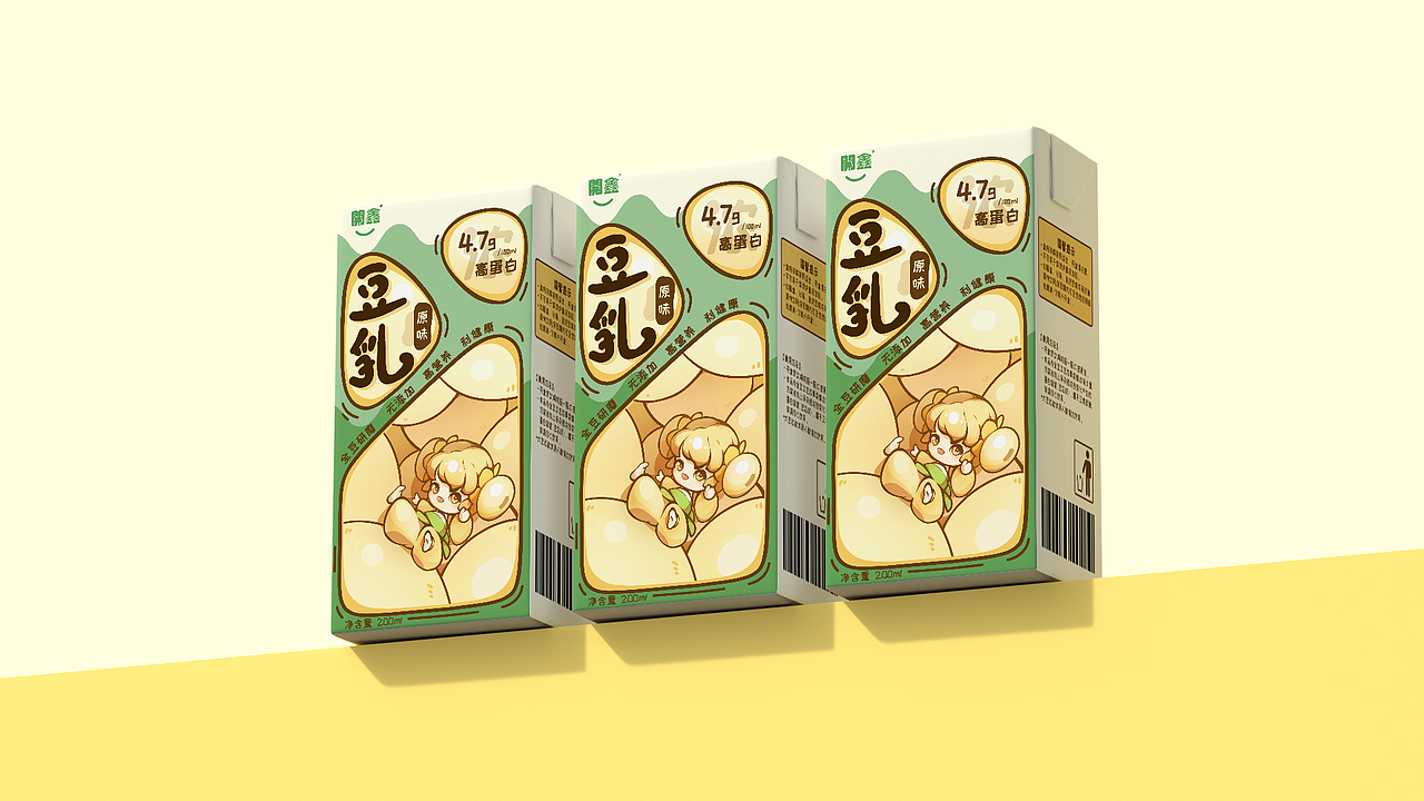 元气满满！开鑫浓豆乳，一起来玩呀~