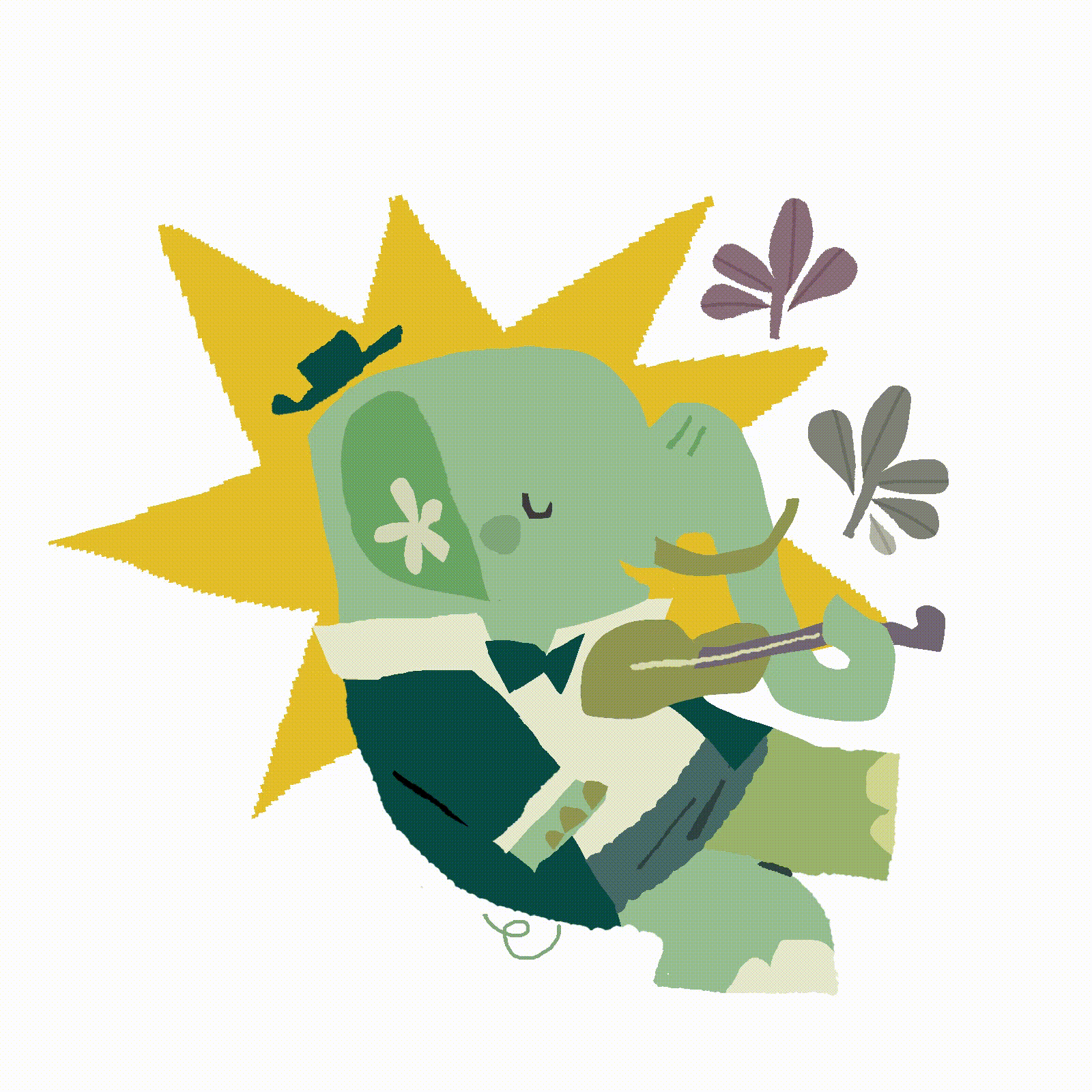 动物乐队🎵（图ZMzY1NDIwNTY4） - 艺术插画 - 站酷设计师木木梦原创素材 - 站酷ZCOOL