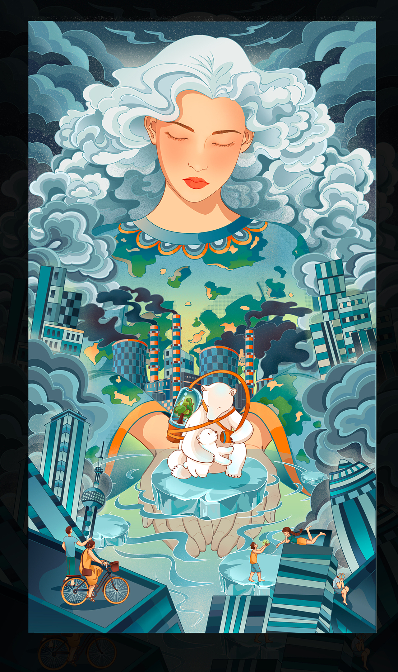 地球的碳息（图ZMzY2ODA4MjQw） - 宣传物料 - 站酷设计师虾饼如有神原创素材 - 站酷ZCOOL