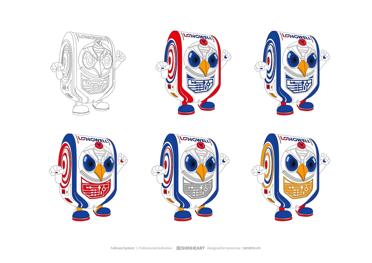LONGWELL科技潮玩IP形象定位设计-上海因心