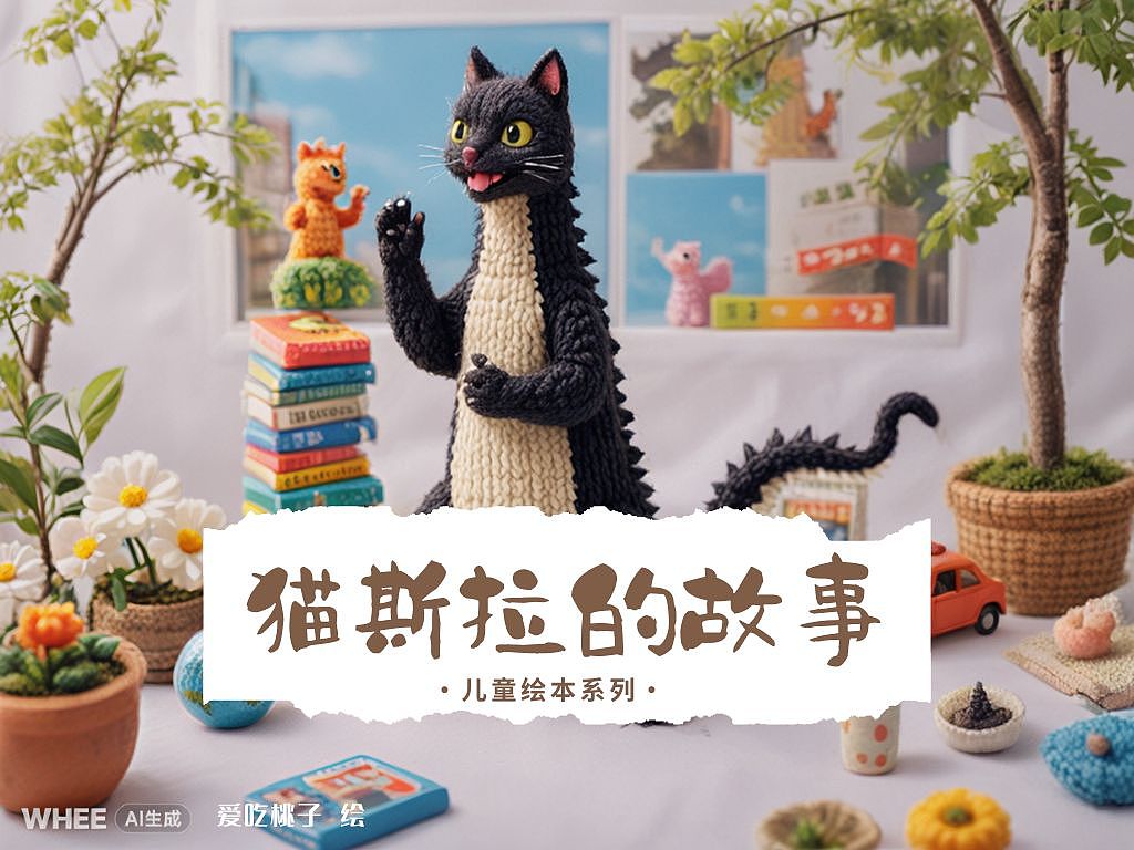 《猫斯拉的故事》（图ZMzY5NjU0MjMy） - AI作品 - 站酷设计师Z33463154原创素材 - 站酷ZCOOL