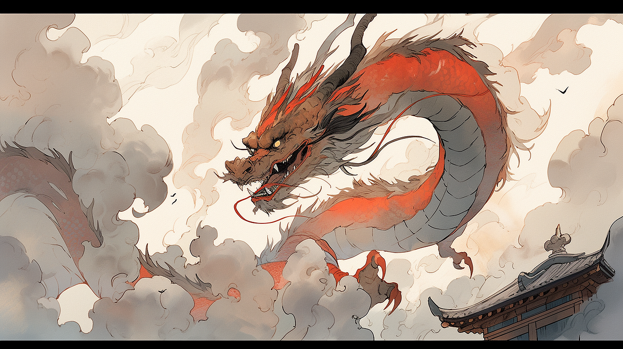 飞龙在天（图ZMzU4NjM1NTg4） - AI作品 - 站酷设计师不想说太多原创素材 - 站酷ZCOOL