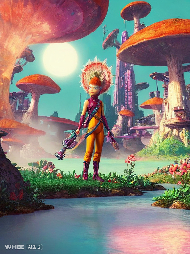 采蘑菇的小菇凉的战斗机（图ZMzY5Njg3OTcy） - AI作品 - 站酷设计师小六子哎原创素材 - 站酷ZCOOL