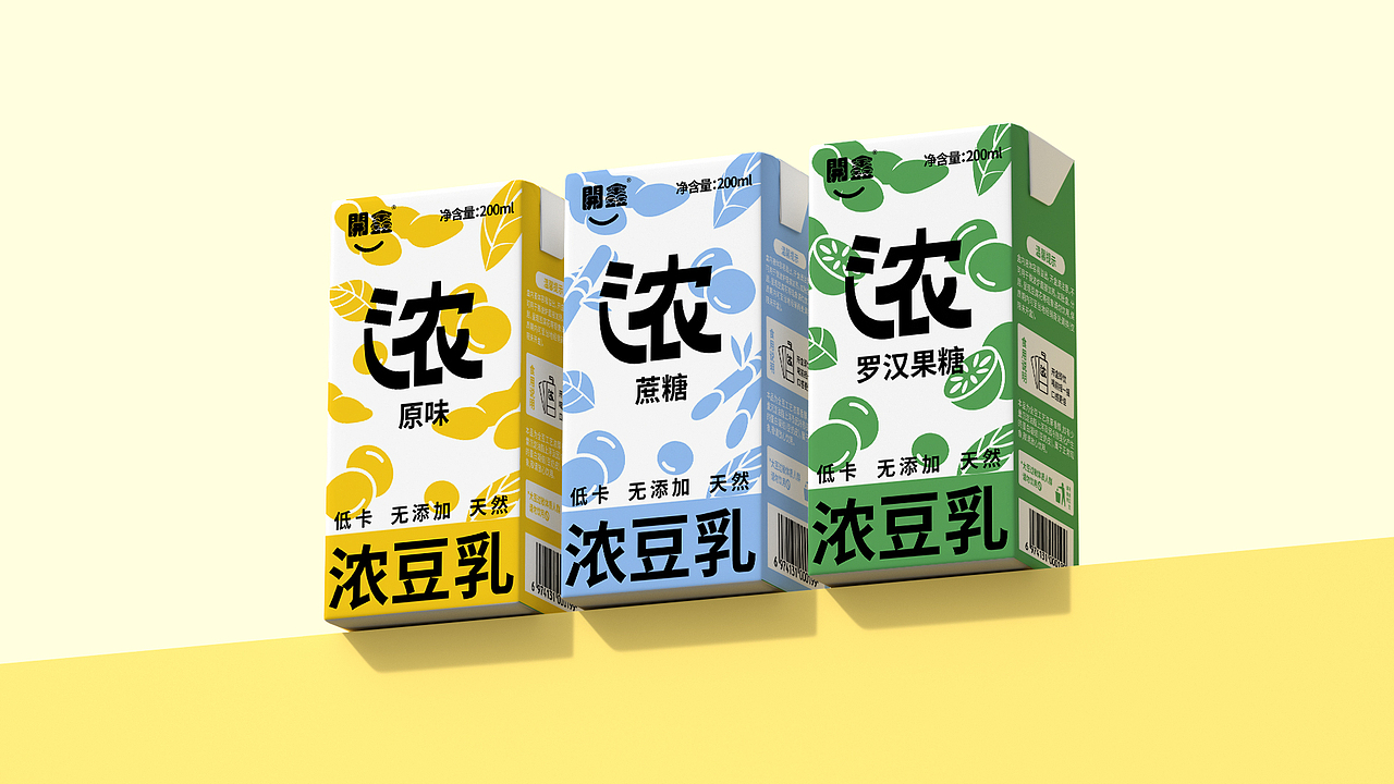 開鑫浓豆乳包装设计丨醇香浓厚