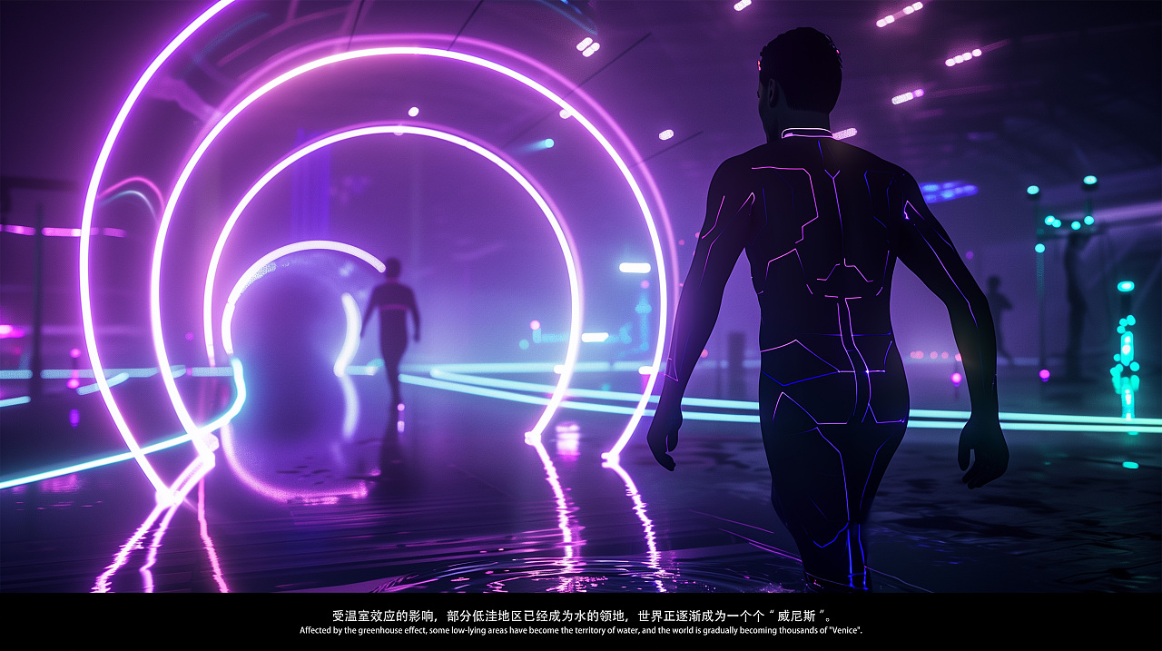 未来城市之绚烂夜生活