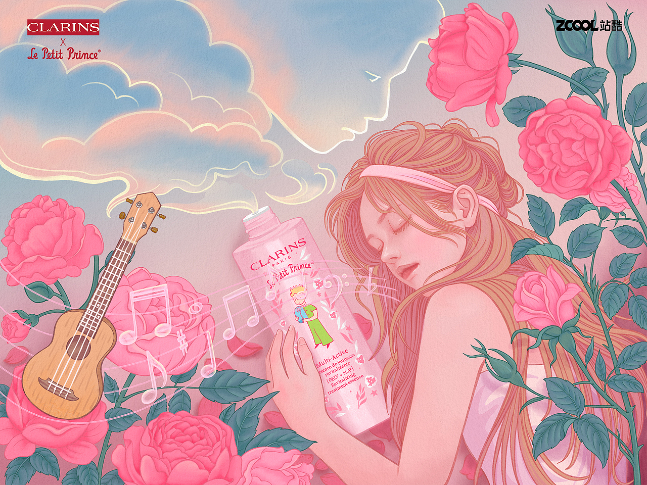 邂逅#粉嫩多巴胺少女#《少女的期待》（图ZMzQzODQ1MDAw） - 商业插画 - 站酷设计师碎玉518原创素材 - 站酷ZCOOL