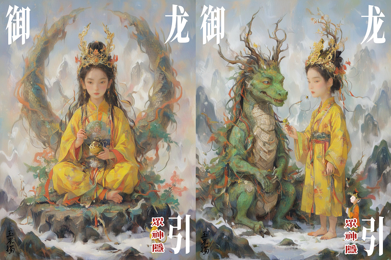 龙年AI守护神 | 御龙引 破风去(图ZMzYwNjEzNTk2) - AI作品 - 站酷设计师酷戈尔原创素材 - 站酷ZCOOL