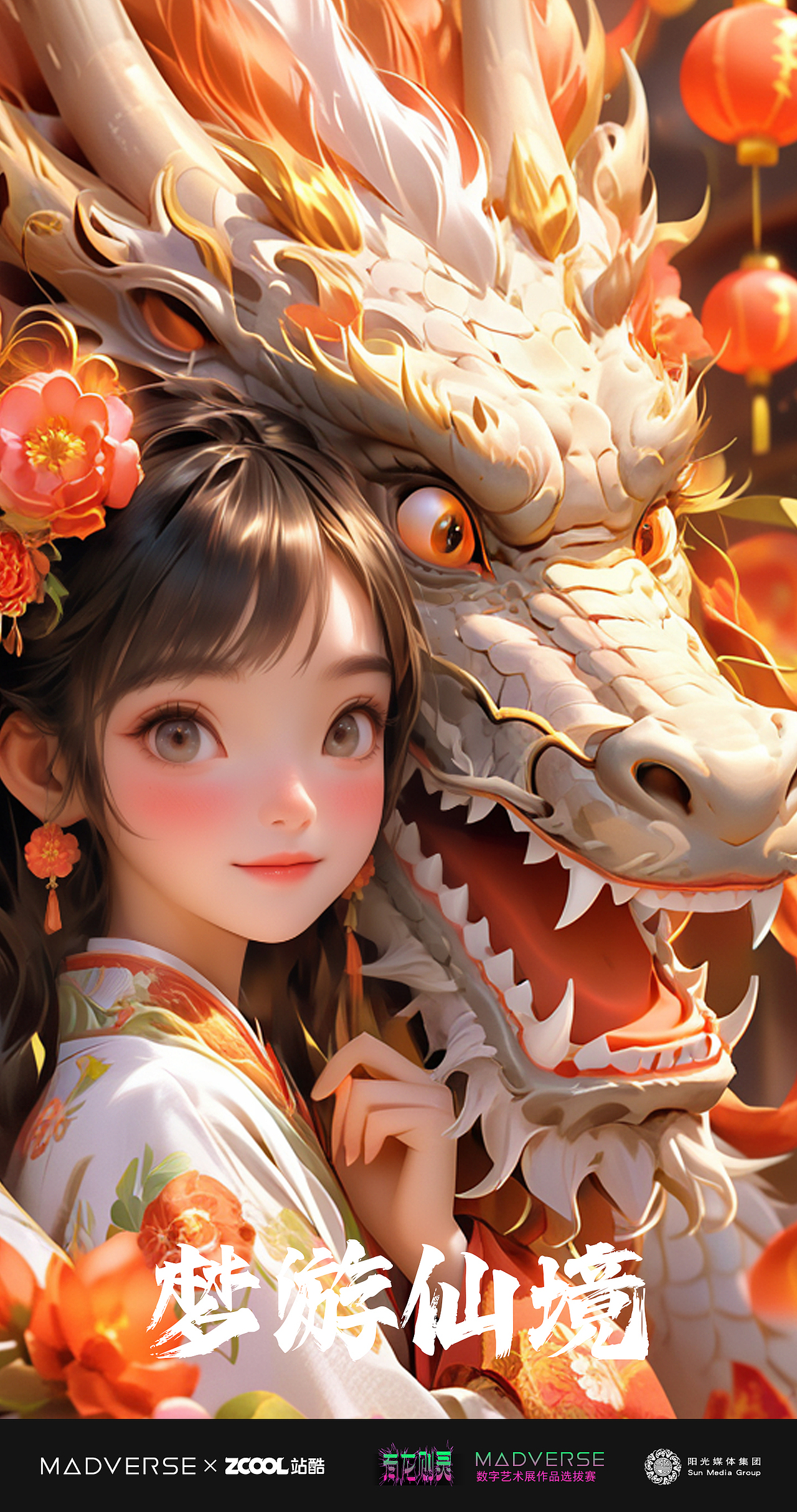 梦游仙境之有龙则灵（图ZMzY4MDc5MzI4） - AI作品 - 站酷设计师梦柒柒原创素材 - 站酷ZCOOL