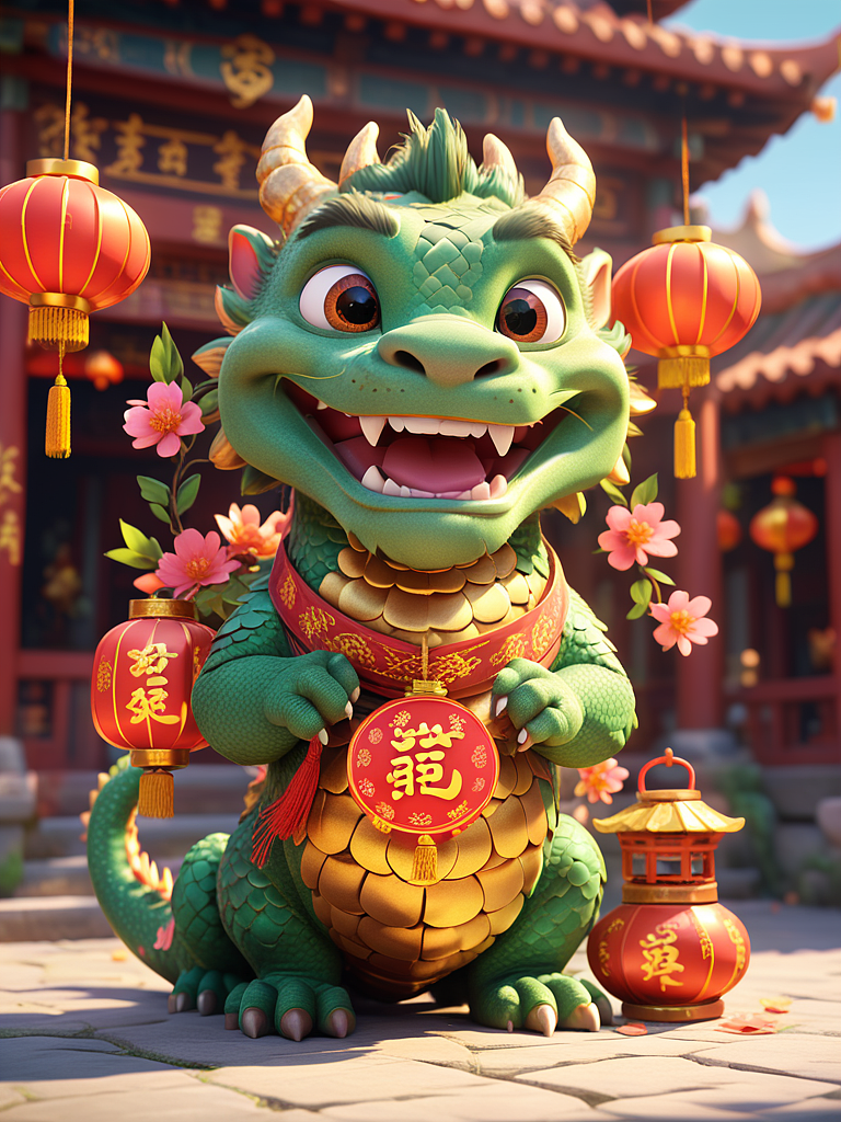 “龙憨憨”守护神（图ZMzU4OTIxMzAw） - AI作品 - 站酷设计师鲤鱼怪原创素材 - 站酷ZCOOL